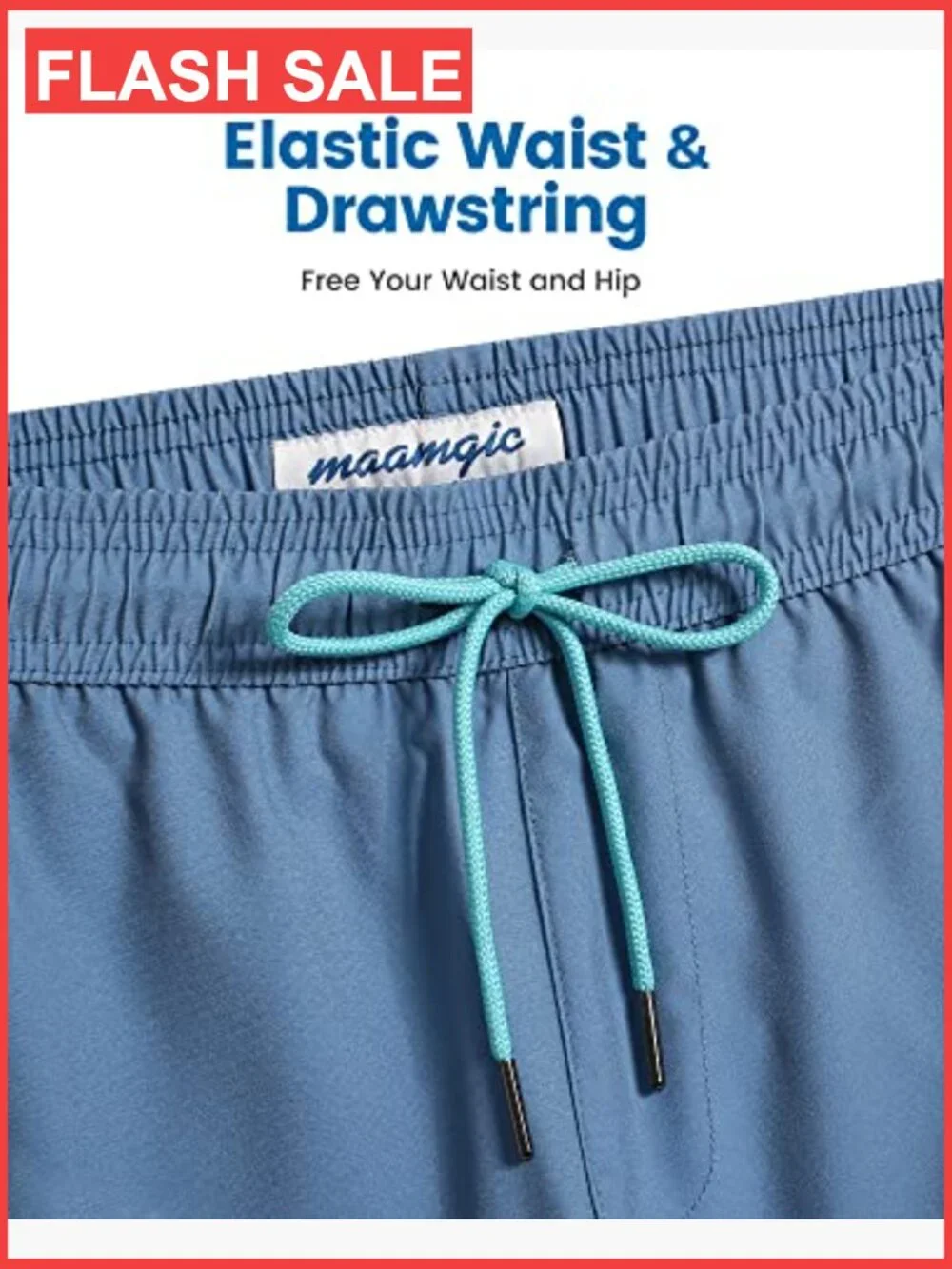 Mens Swim Trunks with Compression Liner Quick Dry 4-Way Stretch Zipper Pockets